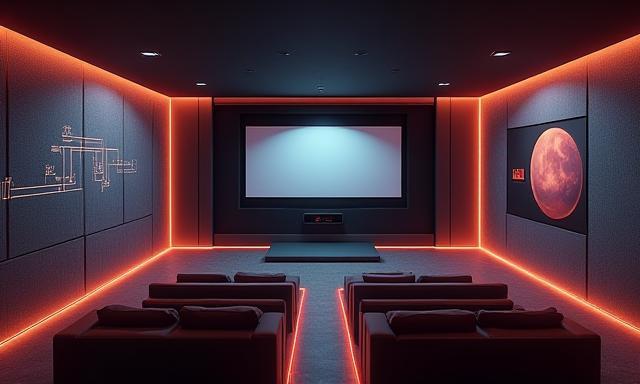 3D render of theatre room