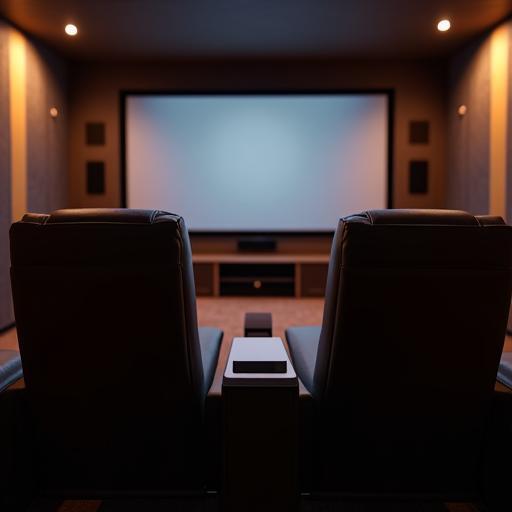 4K projector and recliner seats
